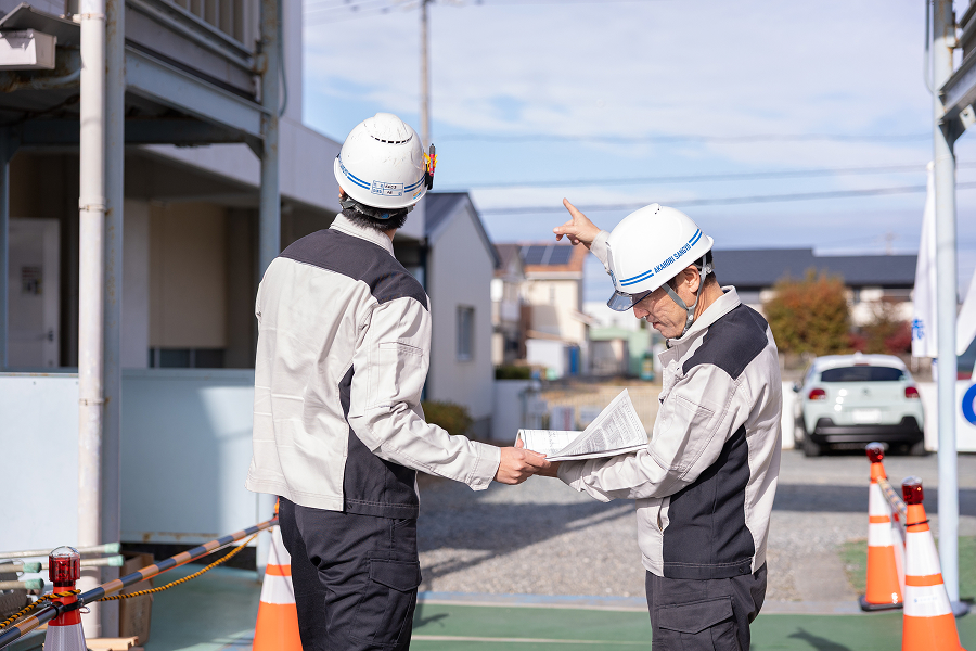 建築現場の様子
