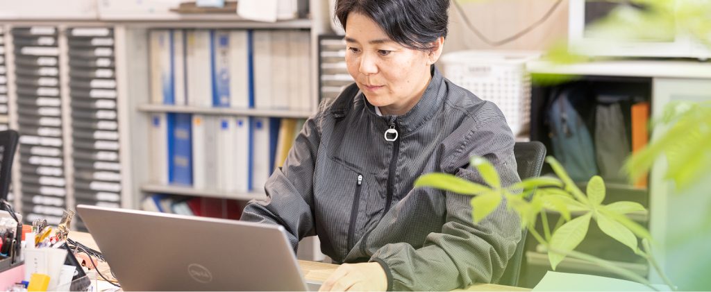 パソコンでの作業