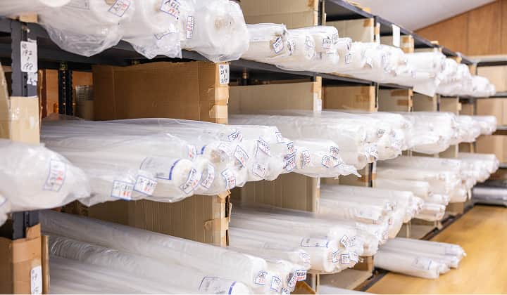 豊富な下晒生地ラインナップ