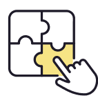 素材ごとの分類のアイコン